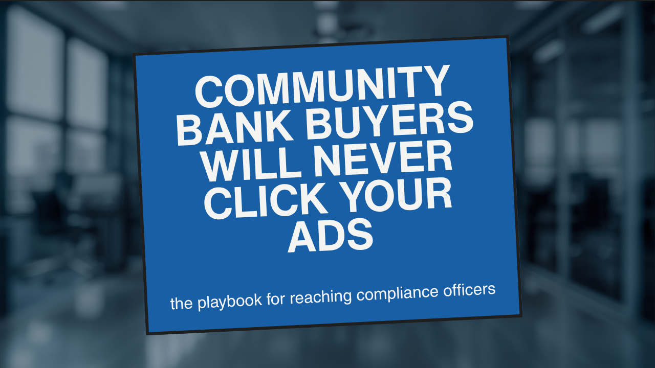 Community bank marketing strategy for buyers won't click your ads — by GO Digtl